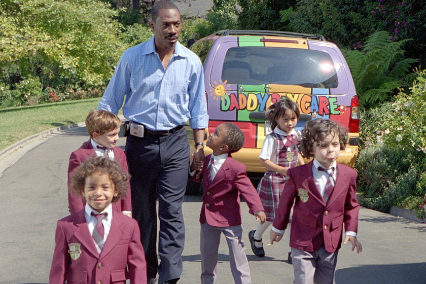 Eddie Murphy, Khamani Griffin, Arthur Young, Felix Achille, and Max Burkholder in Daddy Day Care (2003)
