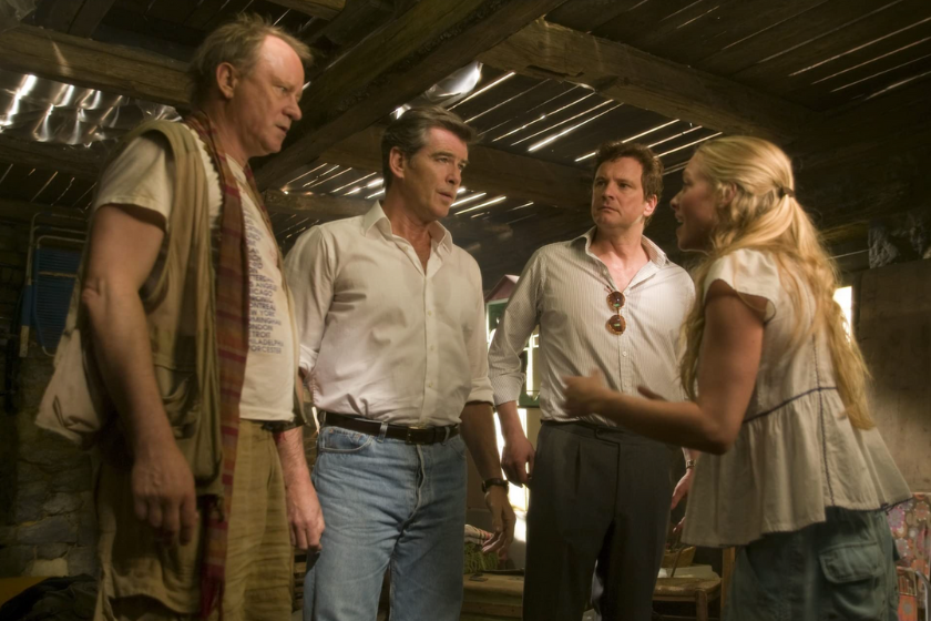 Pierce Brosnan, Colin Firth, Stellan Skarsgård, and Amanda Seyfried in Mamma Mia! (2008)
