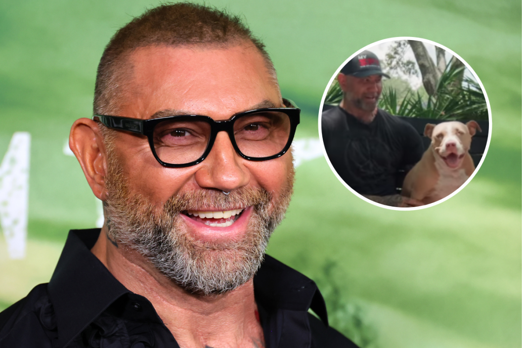 NEW YORK, NEW YORK - JANUARY 30: Dave Bautista attends Universal Pictures' "Knock At The Cabin" World Premiere at Jazz at Lincoln Center on January 30, 2023 in New York City and screengrab via YouTube