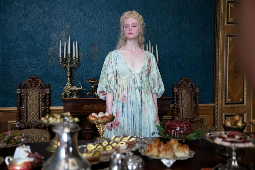 The Great — "Once Upon A Time" - Episode 310 — Catherine meets court scientist Nikolai, who announces a comet is about to pass through Russia. She uses this phenomenon to her advantage and in the face of some huge challenges, unearths a new side of her leadership. Catherine (Elle Fanning), shown.