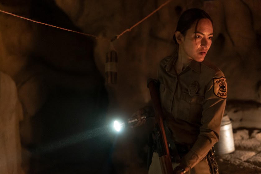 Jessica Matten as Sgt. Bernadette Manuelito - Dark Winds _ Season 1, Episode 6