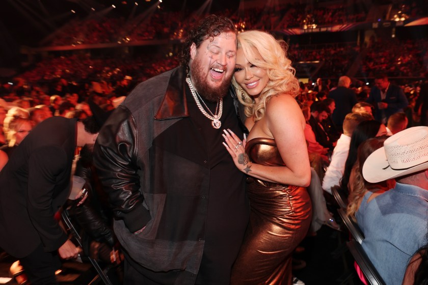 Jelly Roll and Bunnie Xo at the 58th Academy of Country Music Awards from Ford Center at The Star on May 11, 2023 in Frisco, Texas.