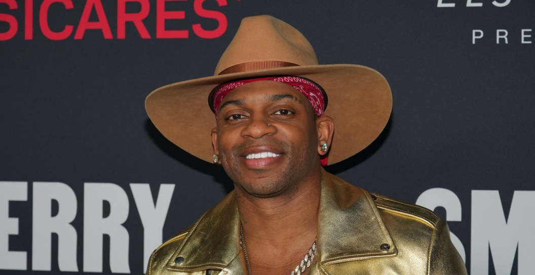 LOS ANGELES, CALIFORNIA - FEBRUARY 03: (FOR EDITORIAL USE ONLY) Jimmie Allen attends the 2023 MusiCares Persons Of The Year honoring Berry Gordy and Smokey Robinson at Los Angeles Convention Center on February 03, 2023 in Los Angeles, California.