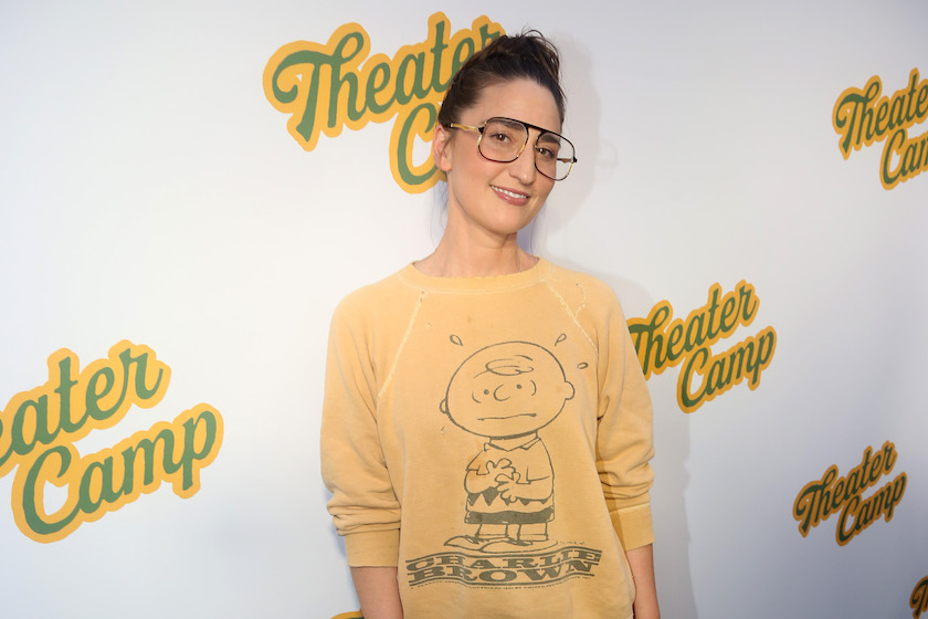 NEW YORK, NEW YORK - JULY 10: Sara Bareilles poses at the NYC opening night screening of the new film "Theater Camp" at Metrograph on July 10, 2023 in New York City. 