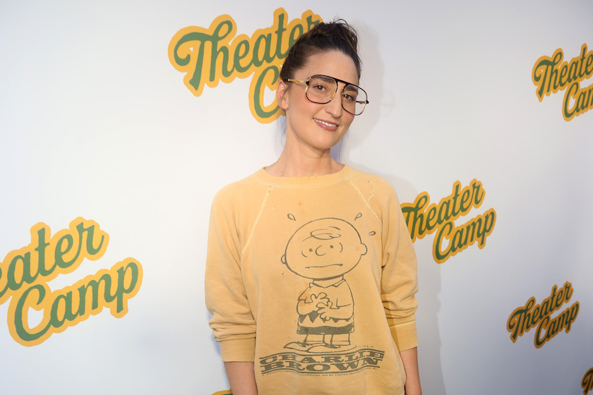 NEW YORK, NEW YORK - JULY 10: Sara Bareilles poses at the NYC opening night screening of the new film "Theater Camp" at Metrograph on July 10, 2023 in New York City.