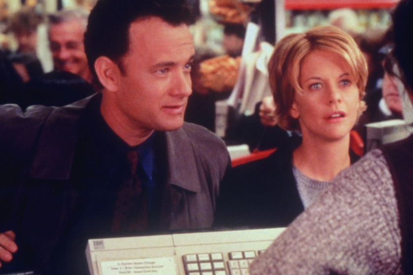 Tom Hanks, Meg Ryan, and Sara Ramirez in You've Got Mail (1998)