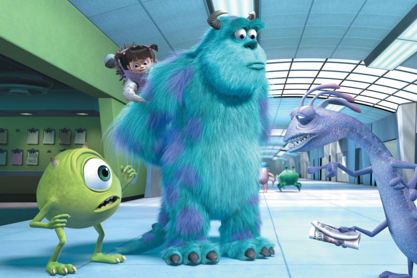 Steve Buscemi, Billy Crystal, John Goodman, and Mary Gibbs in Monsters, Inc. (2001)