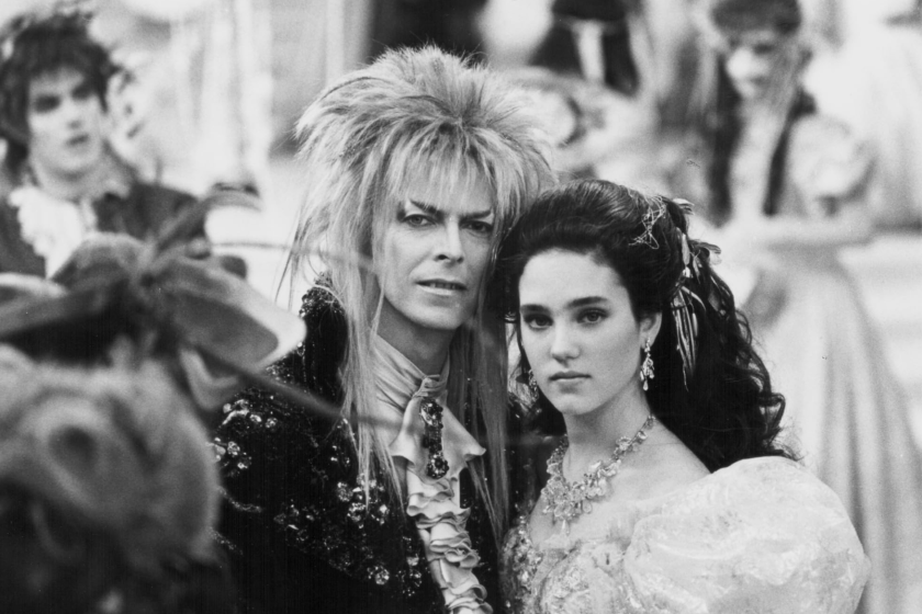 Jennifer Connelly and David Bowie in Labyrinth (1986)