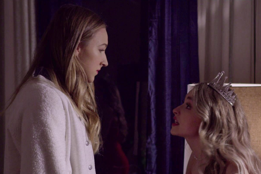 Sabrina Carpenter and Ava Michelle in Tall Girl (2019)