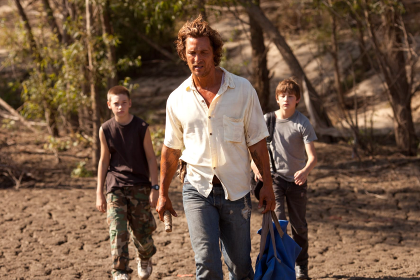 Matthew McConaughey, Tye Sheridan, and Jacob Lofland in Mud (2012)