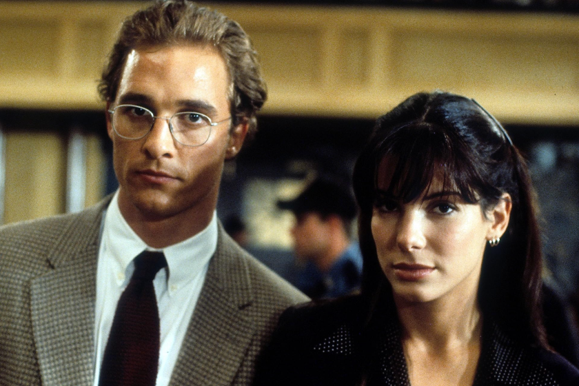 Sandra Bullock and Matthew McConaughey in A Time to Kill (1996)
