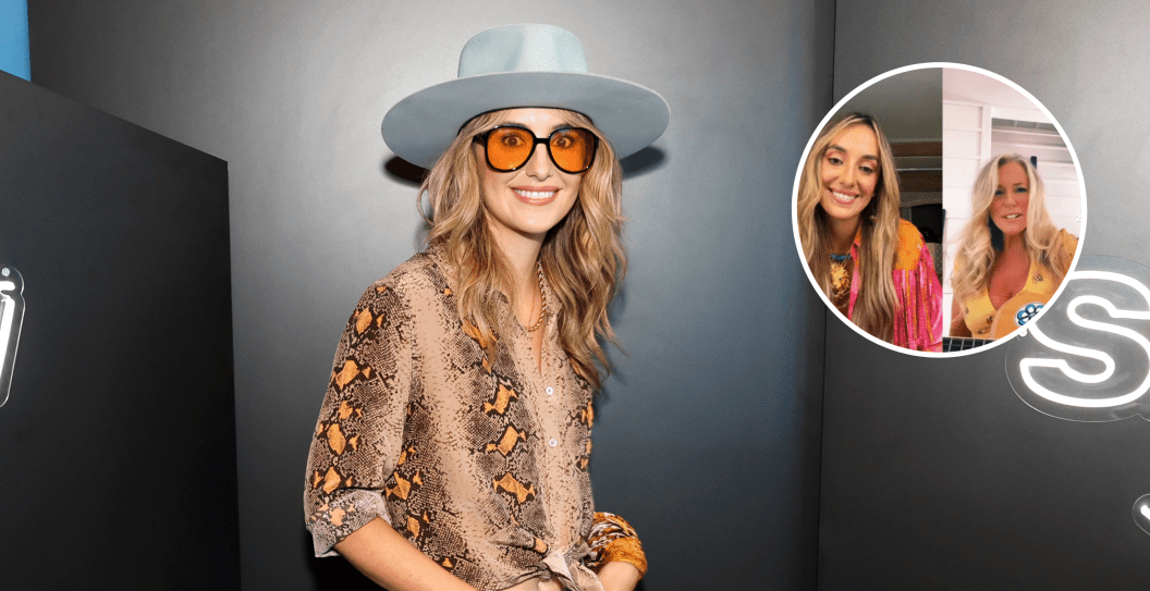 NASHVILLE, TENNESSEE - JULY 11: Singer & songwriter Lainey Wilson visits SiriusXM Studios on July 11, 2023 in Nashville, Tennessee and screengrab from Wilson's TikTok response to Deana Carter.
