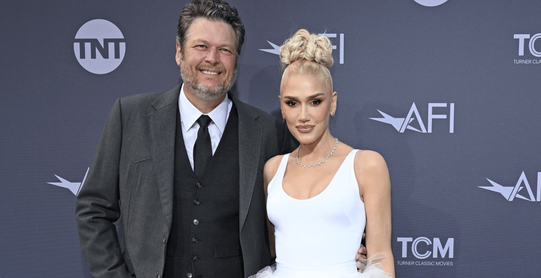 Blake Shelton and Gwen Stefani attend the 48th AFI Life Achievement Award Gala Tribute celebrating Julie Andrews at Dolby Theatre on June 09, 2022 in Hollywood, California.