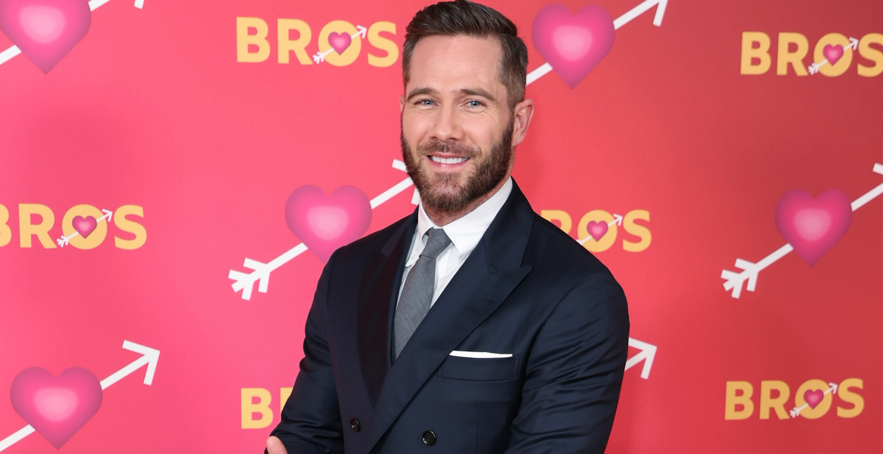 Luke Macfarlane attends the UK special screening of "Bros" at Picturehouse Central on October 26, 2022 in London, England.