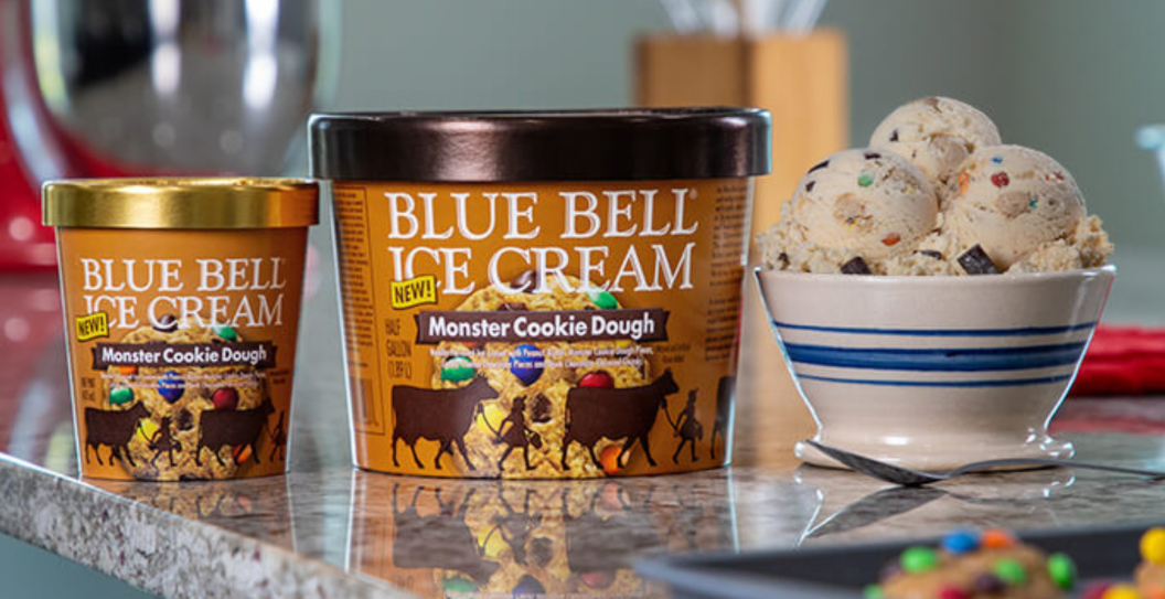 Blue Bell Monster Cookie Dough ice cream