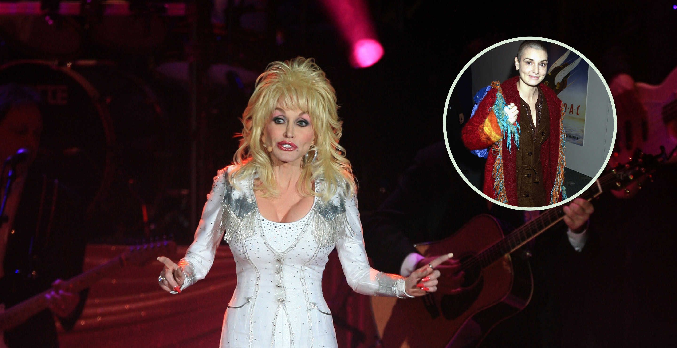 UNITED KINGDOM - MARCH 20: MANCHESTER EVENING NEWS ARENA Photo of Dolly Parton, Dolly Parton plays the MEN Arena., ........ Pic Jim Sharp (07974 356-333) and LONDON - FEBRUARY 6: Sinead O'Connor attends the Old Vic Theatre Fund Raising Gala Party at Old Billingsgate Market on February 6, 2003 in London.
