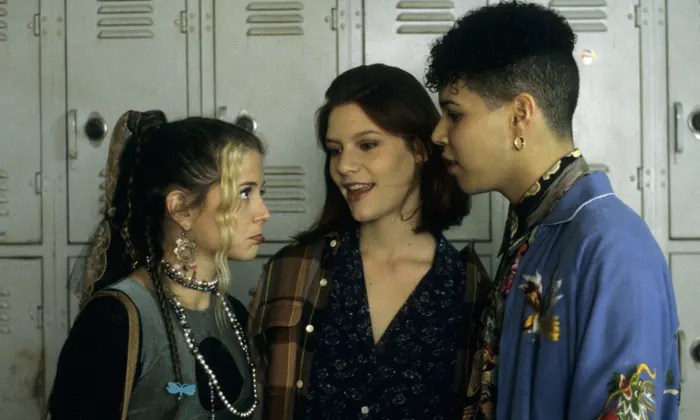 AJ Langer as Rayanne, Claire Danes as Angela and Wilson Cruz as Ricky.