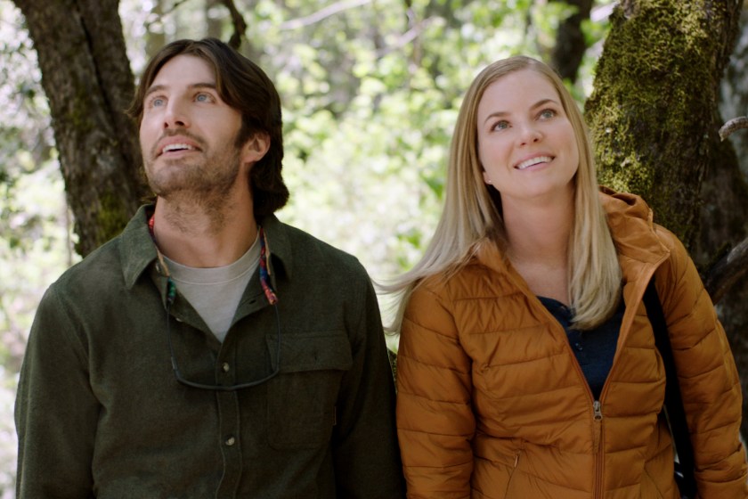 Tyler Harlow and Cindy Busby star in Hallmark's "Marry Me in Yosemite."