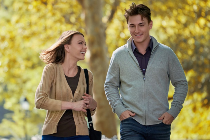 Aimee Teegarden and Evan Roderick star in Hallmark's "Autumn in the City."