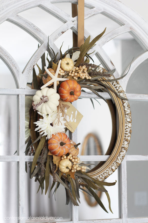 vintage frame wreath