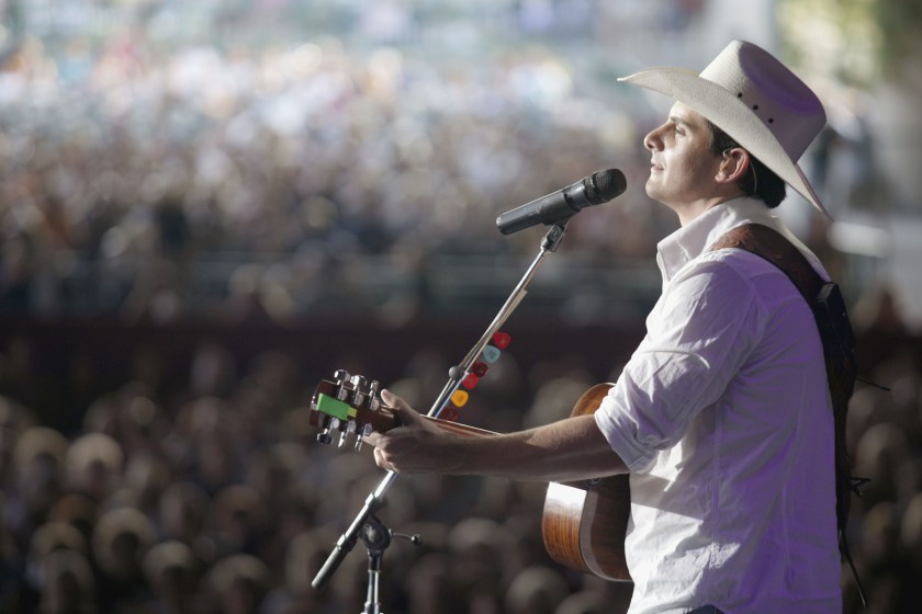 Brad Paisley during Brad Paisley in Concert at the Hi Fi Buys Amphitheatre - July 25, 2003 at Hi Fi Buys Amphitheatre in Atlanta, Georgia, United States.