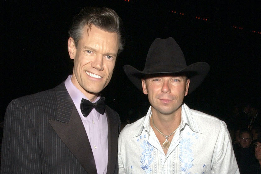 Randy Travis and Kenny Chesney during 39th Annual Academy of Country Music Awards - Backstage and Audience at Mandalay Bay Resort and Casino in Las Vegas, Nevada, United States.