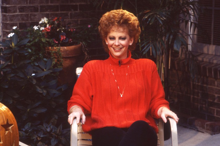NASHVILLE -January 9: Country Music Singer Songwriter Reba McEntire receives a Music City News Award on January 9, 1987 in Nashville, Tennessee