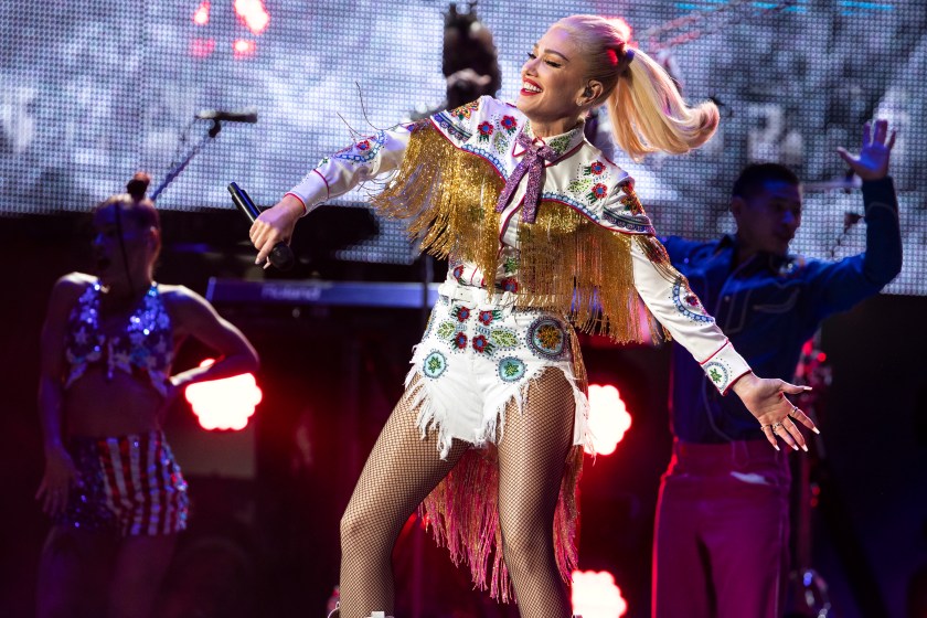 Gwen Stefani performs at RodeoHouston Tuesday, March 15, 2022 in Houston. 