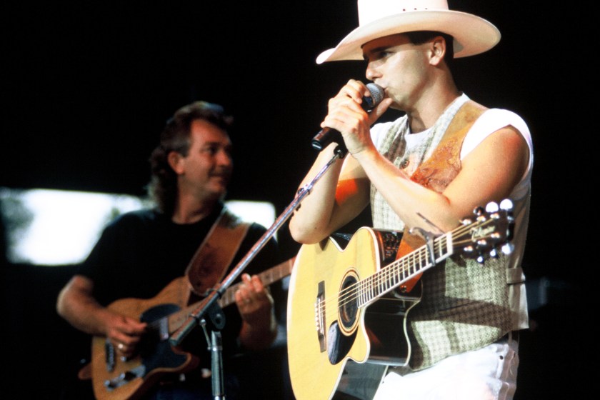 MOUNTAIN VIEW, CA - August 09, Kenny Chesney performing at Shoreline Amphitheater. Event held on August 9, 1996 in Mountain View, California.
