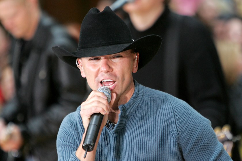 NEW YORK - NOVEMBER 22: Country music star Kenny Chesney performs on the "Today" show in Rockefeller Plaza on November 22, 2004 in New York City.