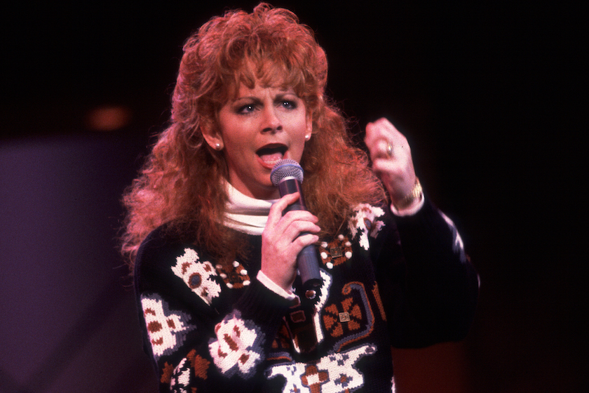 Reba McEntire on the Oprah Winfrey Show in Chicago, Illinois, October 8, 1991.