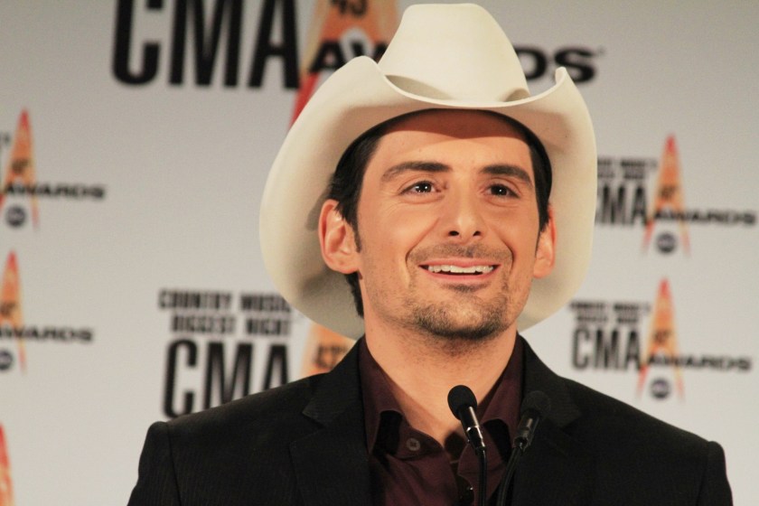 NASHVILLE, TN - NOV 11: Musician Brad Paisley poses in the press room at the 43rd Annual CMA Awards at the Sommet Center on November 11, 2009 in Nashville, Tennessee.