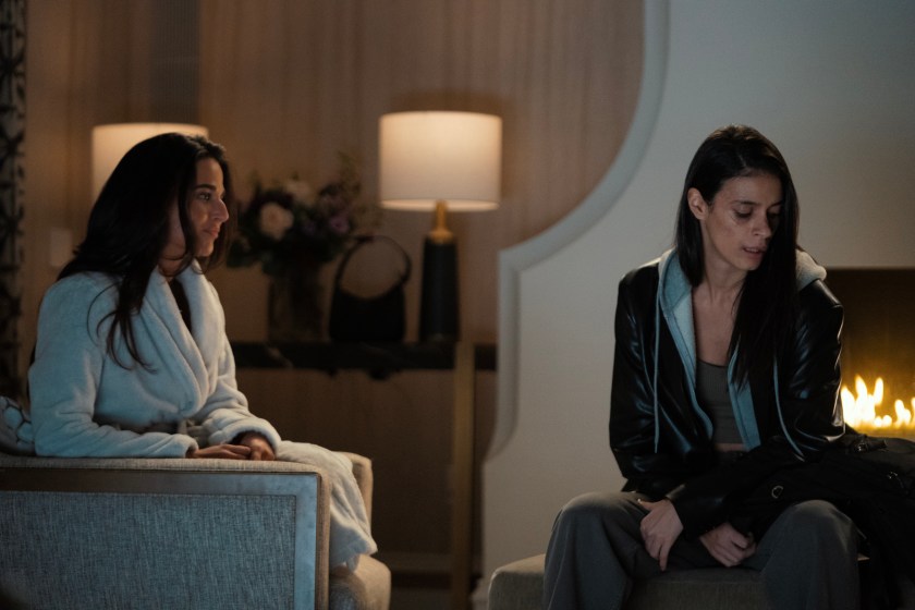L-R Stephanie Nur as Aaliyah and Laysla De Oliveira as Cruz Manuelos In Special Ops: Lioness, episode 7, season 1, streaming on Paramount+, 2023.