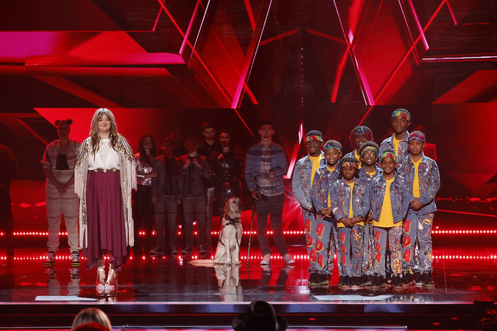 AMERICA’S GOT TALENT -- “Qualifiers 2 Results” Episode 1813 -- Pictured: (l-r) Dani Kerr, Chioma & the Atlanta Drum Academy