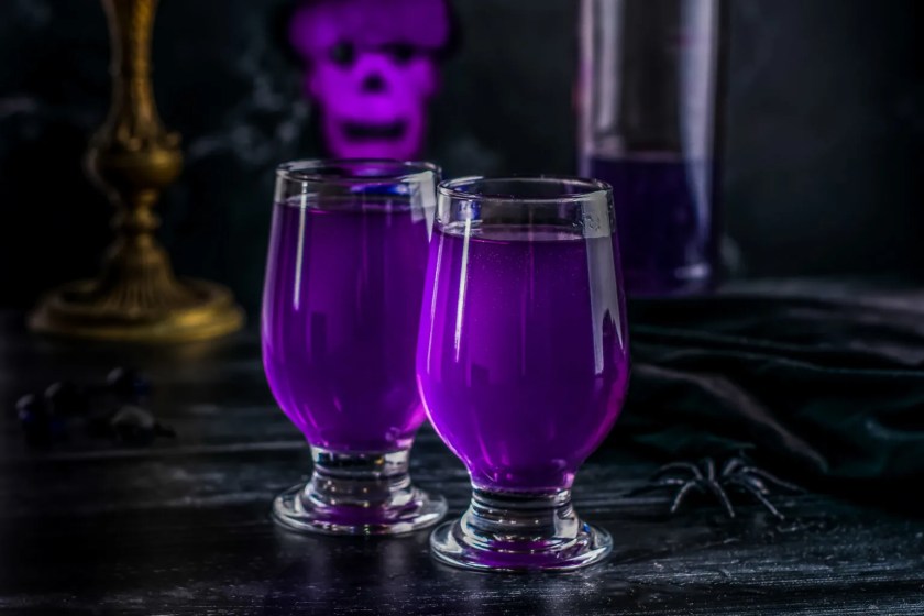 Frugal Mom Eh's recipe for Purple People Eater Halloween punch