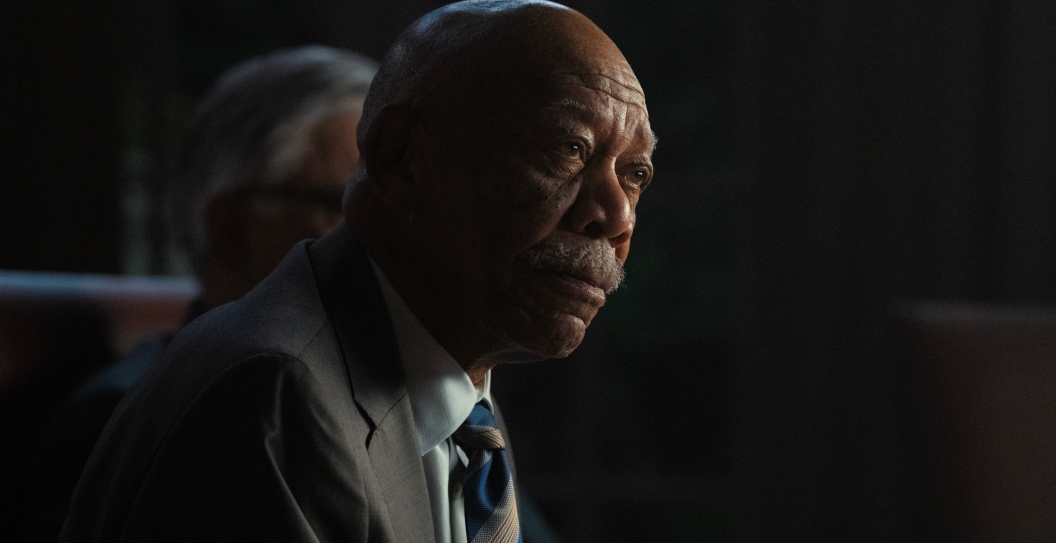 Morgan Freeman as Secretary of State Mullins In Special Ops: Lioness, episode 6, season 1, streaming on Paramount+, 2023