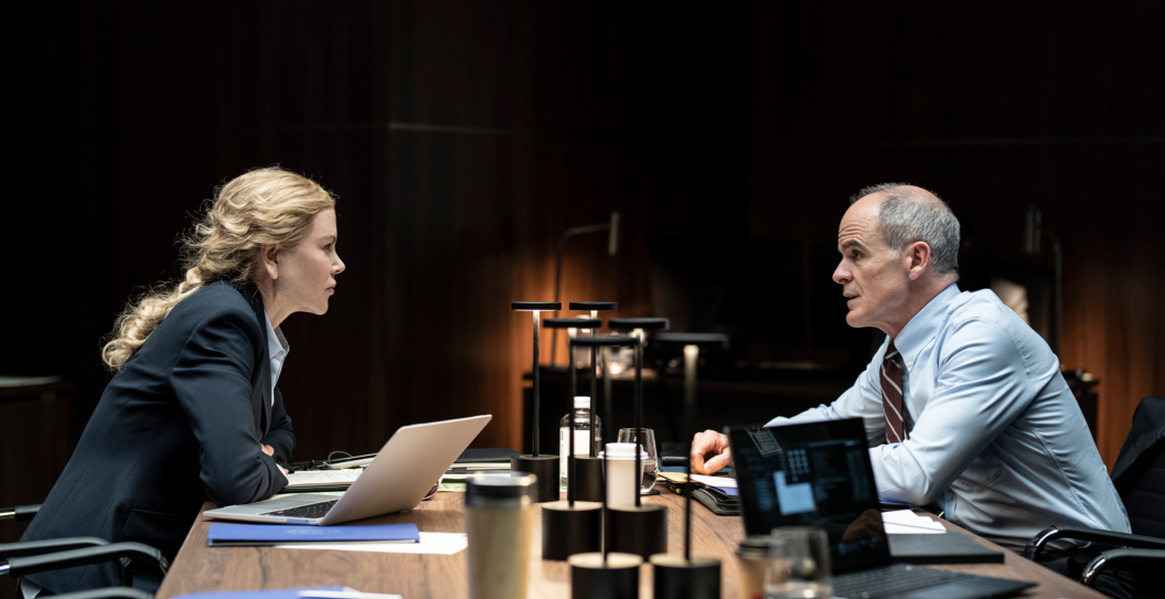 Nicole Kidman as Kaitlyn Meade and Michael Kelly as Byron Westfield In Special Ops: Lioness, episode 7, season 1, streaming on Paramount+, 2023
