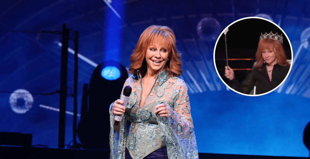 NEW YORK, NEW YORK - APRIL 15: Reba McEntire performs at Madison Square Garden on April 15, 2023 in New York City and screengrab via 'The Voice's' Twitter.