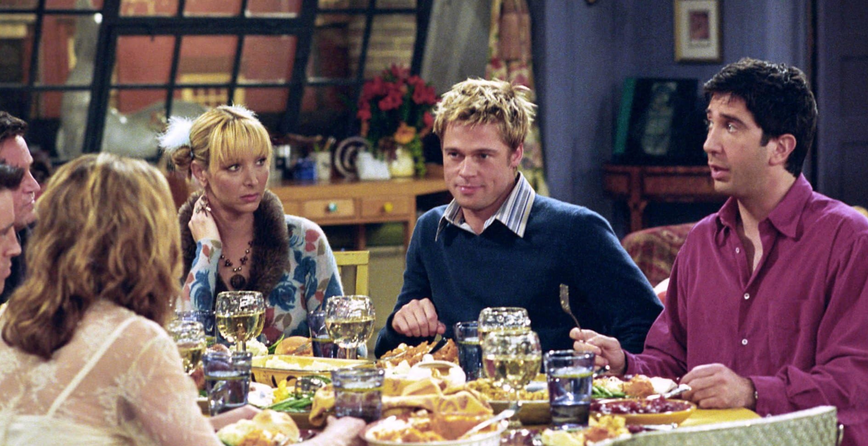 Brad Pitt in the Friends Thanksgiving episode