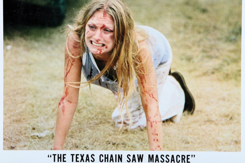 The Texas Chainsaw Massacre, lobbycard, Marilyn Burns, 1974. 