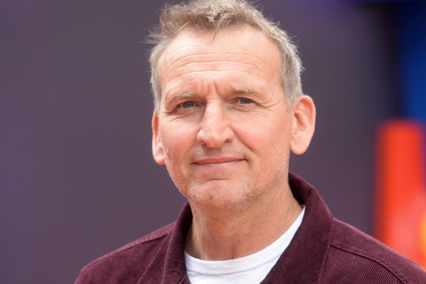 LONDON, ENGLAND - JUNE 16: Christopher Ecclestone attends the "Toy Story 4" European Premiere  at Odeon Luxe Leicester Square on June 16, 2019 in London, England.