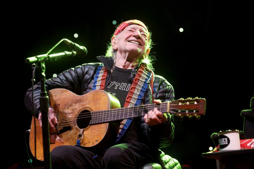 LUCK, TX - MARCH 17: Willie Nelson performs in concert during Luck Reunion on March 17, 2022 in Luck, Texas. 
