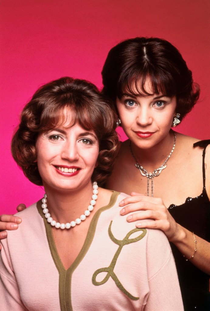 Stars of the TV series Laverne and Shirley, actresses Penny Marshall and Cindy Williams.