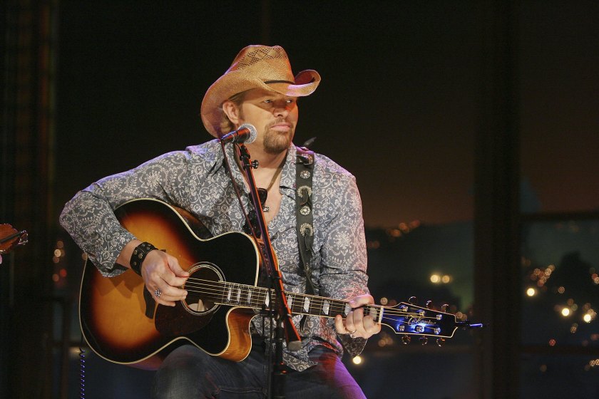LOS ANGELES - APRIL 12: Singer Toby Keith performs at "The Late Late Show with Craig Ferguson" at CBS Television City on April 12, 2006 in Los Angeles, California.