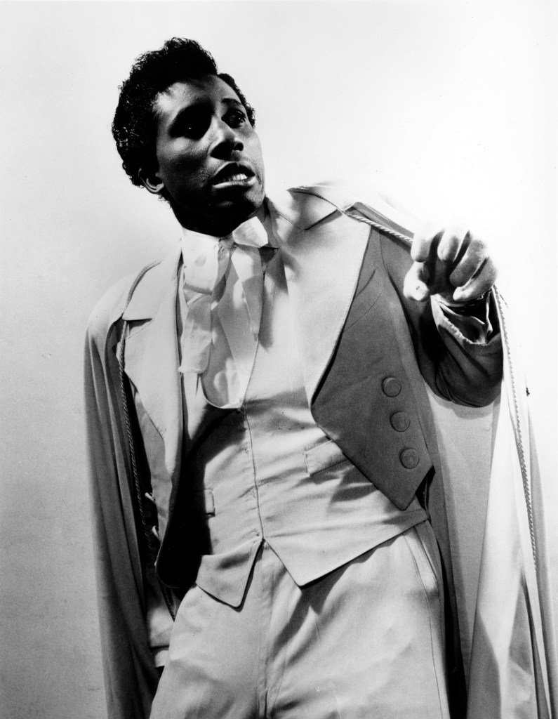 Photo of Screamin' Jay HAWKINS; Posed studio portrait of Screamin' Jay Hawkins
