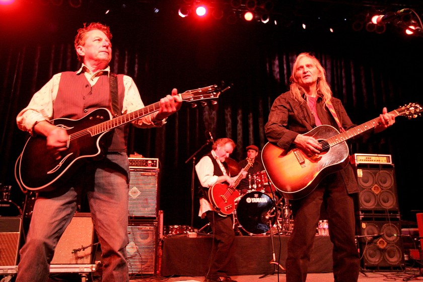  Joe Ely (L) and Jimmy Dale Gilmore perform with the Flatlanders at the ''Help Us Help Haiti'' benefit concert at the Austin Music Hall on January 24, 2010 in Austin, Texas. 