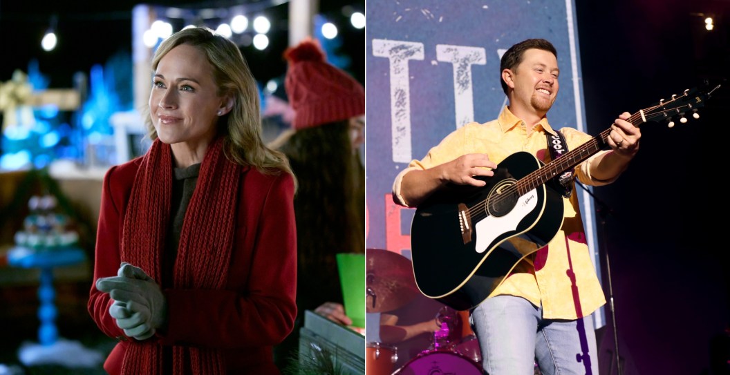 Nikki DeLoach in Hallmark's 'Five More Minutes'; Scotty McCreery performs at the 2023 Country Kick-Off Concert on June 6, 2023 in Nashville, Tennessee.