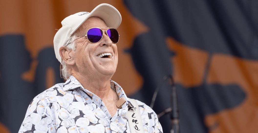 Jimmy Buffett and the Coral Reefer Band performs during the 2022 New Orleans Jazz & Heritage Festival at the Fair Grounds Race Course on May 08, 2022 in New Orleans, Louisiana.