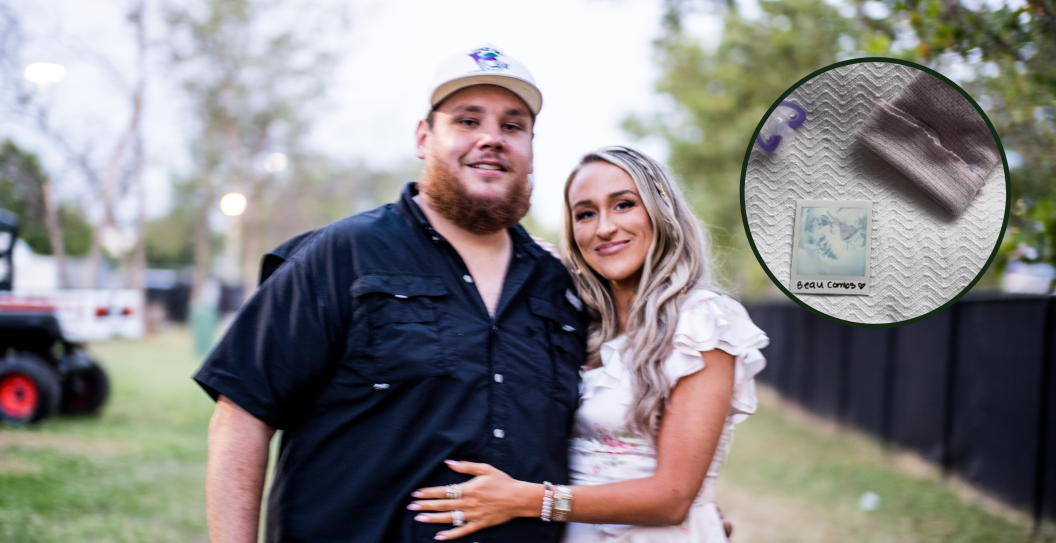 NASHVILLE, TENNESSEE - JUNE 08: Luke Combs and Nicole Combs attend night 1 of the 50th CMA Fest at Nissan Stadium on June 08, 2023 in Nashville, Tennessee and screengrab via Instagram.