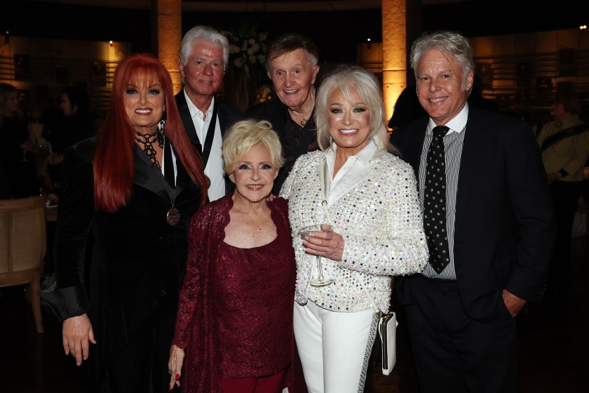  (L-R) Wynonna Judd, Larry Strickland, Brenda Lee, Bill Anderson, Tanya Tucker and Craig Dillinghamattends the Class of 2023 Medallion Ceremony at Country Music Hall of Fame and Museum on October 22, 2023 in Nashville, Tennessee. (Photo by Terry Wyatt/Getty Images)
